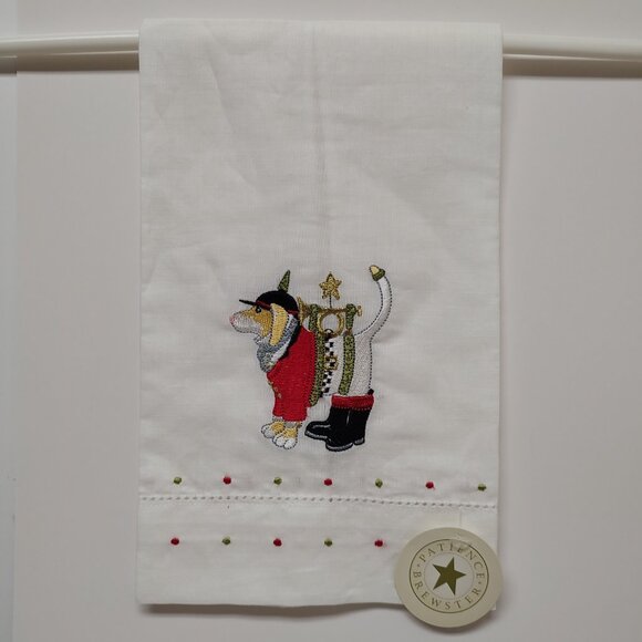 Patience Brewster Krinkles Embroidered TeaTowel - Beagle Bugler - Picture 2 of 2